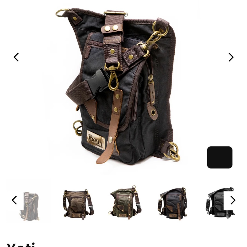Yeti Black and Brown UNISEX Bag